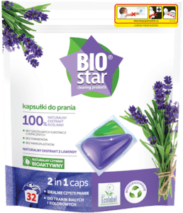 BIOstar cleaning products kapsułki do prania 2 in 1 caps
